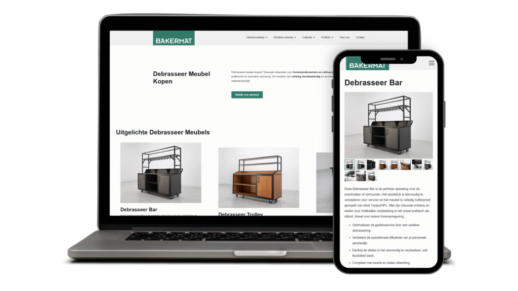 Debrasseer meubel mockup desktop mobile