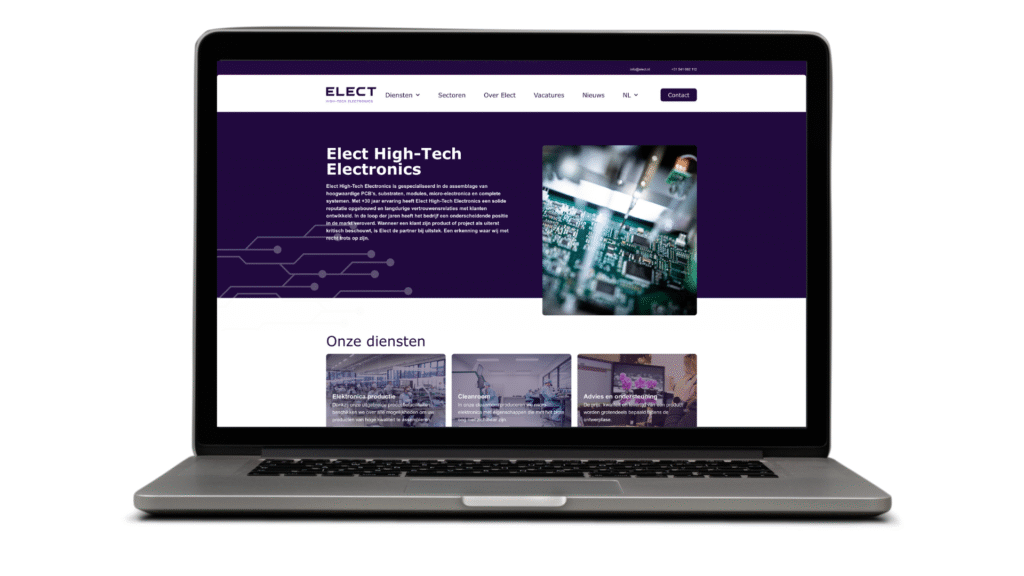 website Elect na redesign Spendima