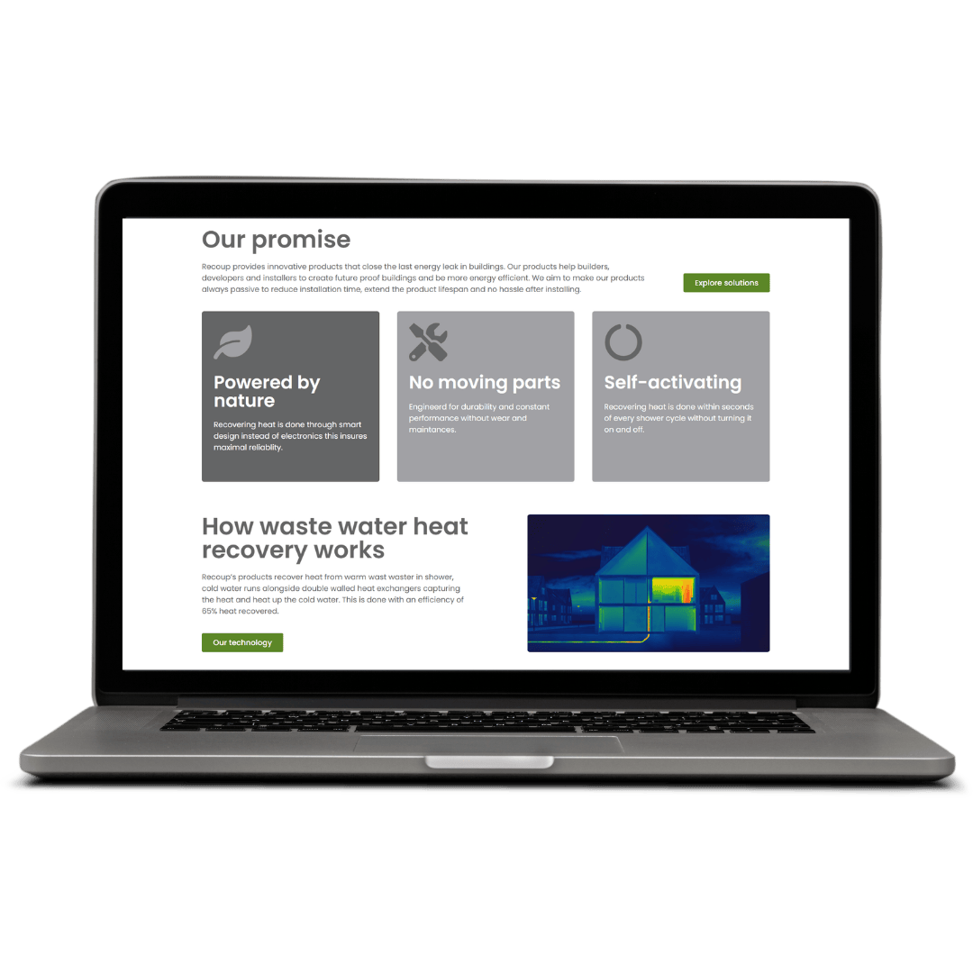 Website Recoup.eu nieuw