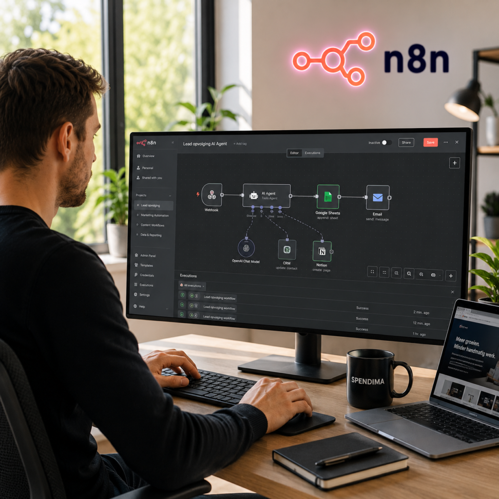 N8N workflow AI agent laten maken