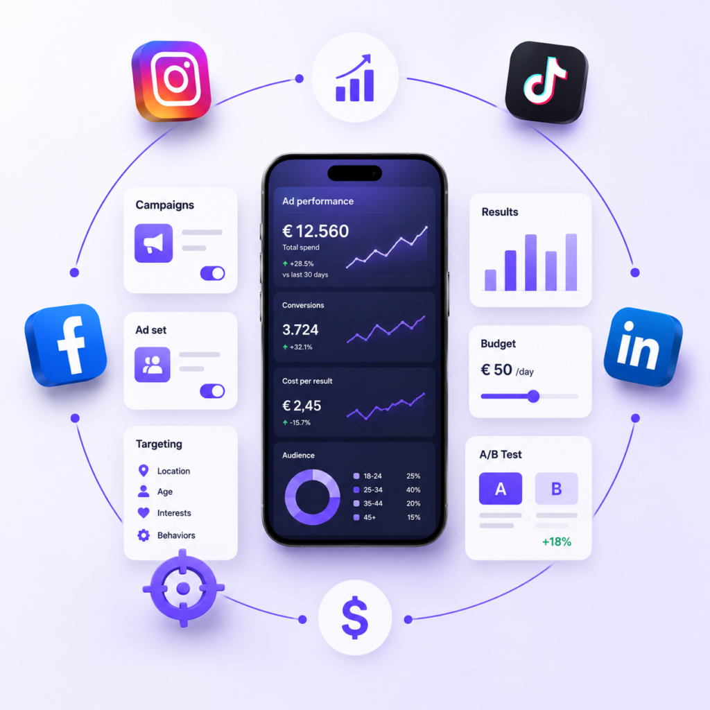 Aanpak Spendima social media adverteren